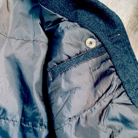 Old Navy Charcoal Grey Wool Peacoat - Picture 8 of 10